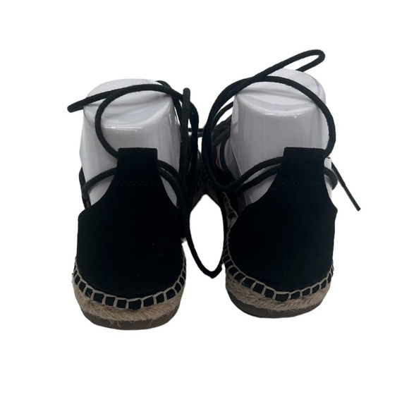 Mossimo Supply Co Black Suede Espadrille Closed Toe Shoes Size 7 Women’s - Picture 9 of 10